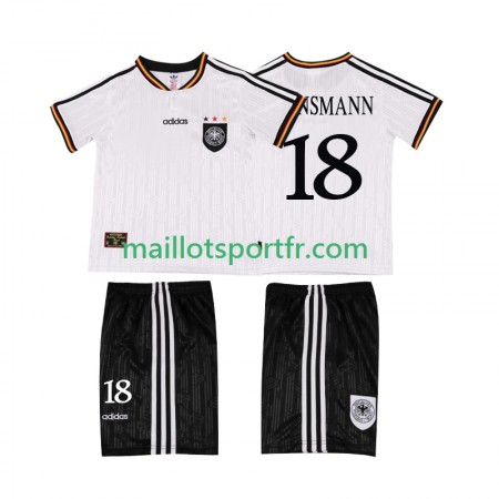 Maillot de Foot Allemagne KLINSMANN 18 Retro Enfant Domicile 1996